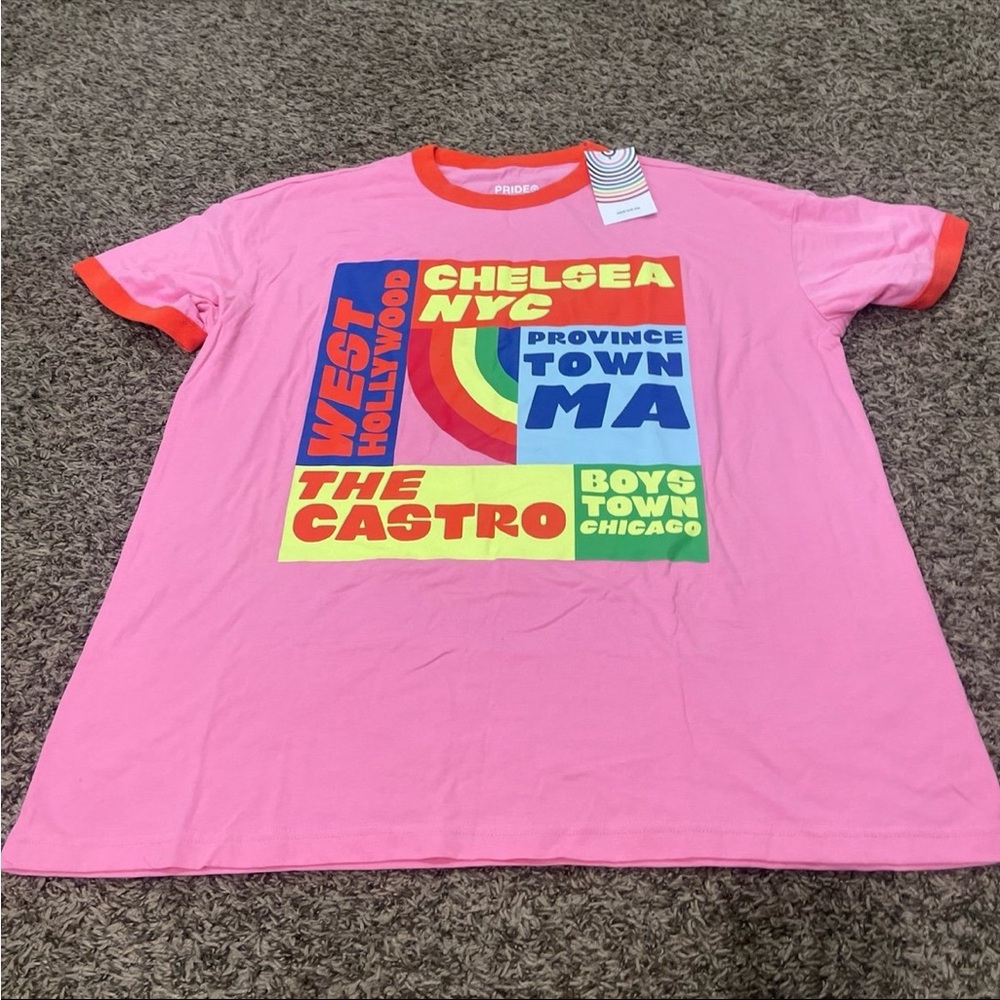 Target NWT pride ringer T-shirt, adult XXL